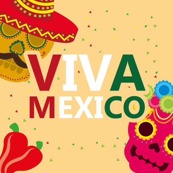 Święto Meksyku viva - Wektor, obraz