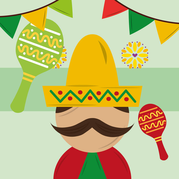 Viva Мексика святкування
 - Вектор, зображення