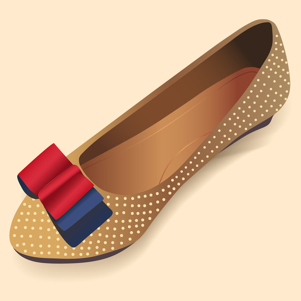 ballerina shoes. Vector illustration.  - Vektor, Bild