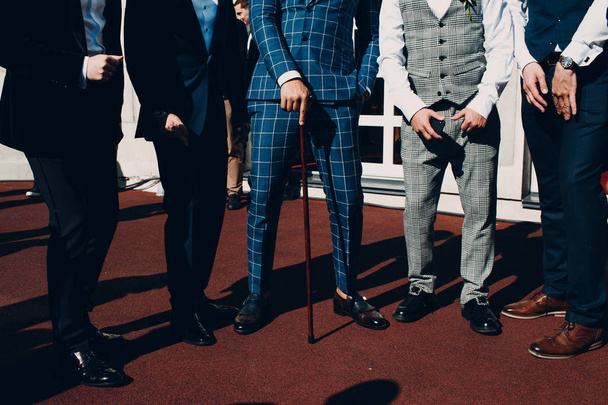 Stylish men in luxurious suits - 写真・画像