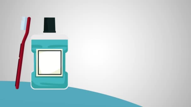 Ağız temizliği ve bakımı Hd animasyon - Video, Çekim