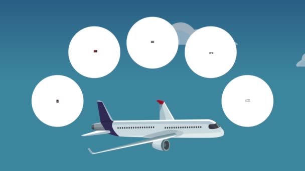 Flight and travel HD animation - Záběry, video
