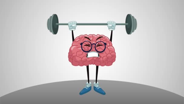 Grappige hersenen cartoon Hd animatie - Video