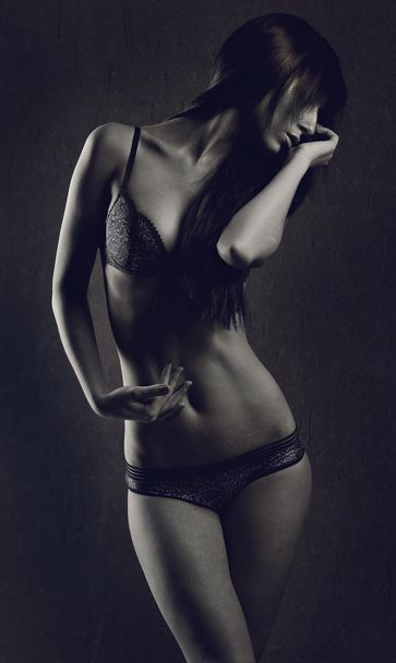 Young sexy girl in lingerie - Fotó, kép