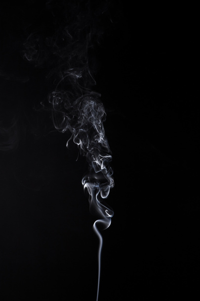 Smoky waves of smoldering aroma stick - Photo, Image