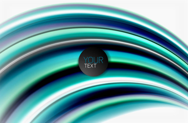 Szivárvány színű hullámok, vektor homályos absztrakt háttér - Vektor, kép