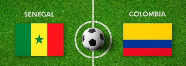 Football match Senegal vs. Colombia - Photo, Image