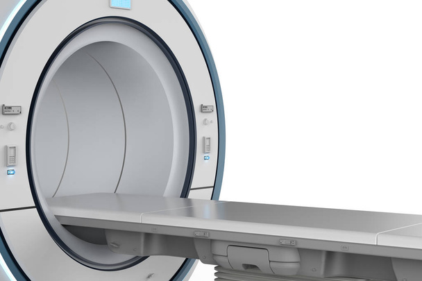 3D render MRI tarama tarama devic makine ya da manyetik rezonans görüntüleme - Fotoğraf, Görsel
