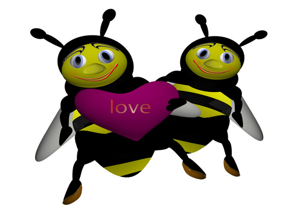Two bees - Foto, Imagen