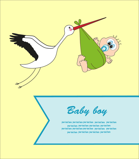 baby card. vector illustration - Vector, Image
