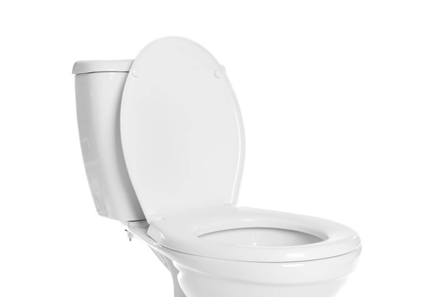 New ceramic toilet bowl on white background - Foto, Imagem