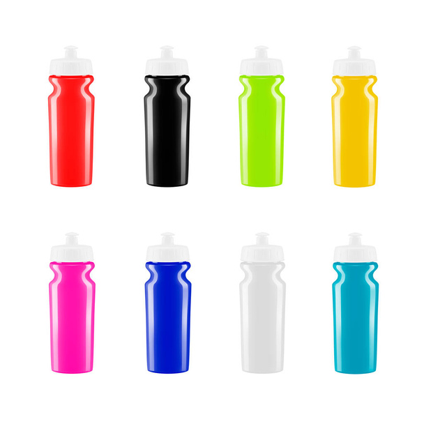 Cocktail shaker on white background.A Bicycle bottle.Vector illustration. - Vektor, obrázek