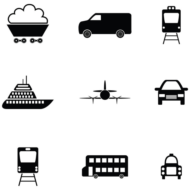 o conjunto de ícone de transporte
 - Vetor, Imagem