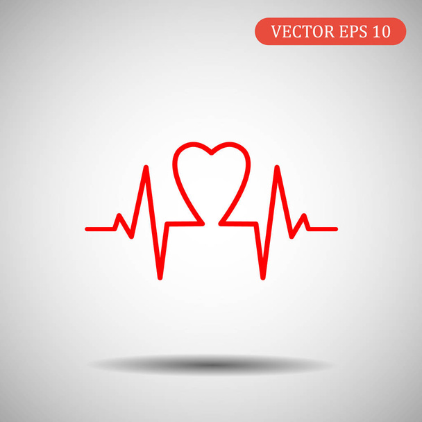 Пульс и икона сердца. Векторные иллюстрации 10
 - Вектор,изображение