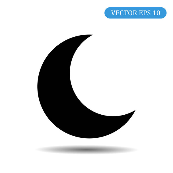 Kolor ikony czarny księżyc. Wektor ilustracja eps 10 - Wektor, obraz