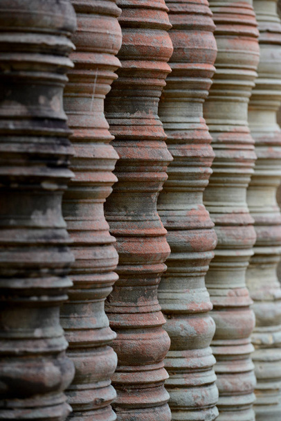 アンコールの寺院都市カンボジアの西のシェムリ アップ市の近くでプリア ・ カーン寺院.   - 写真・画像