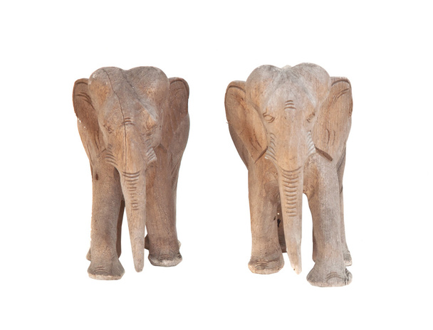 Elefanti intagliatori di legno
 - Foto, immagini