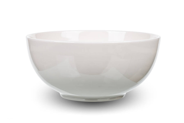 White bowl isolated on the white background. - Photo, Image