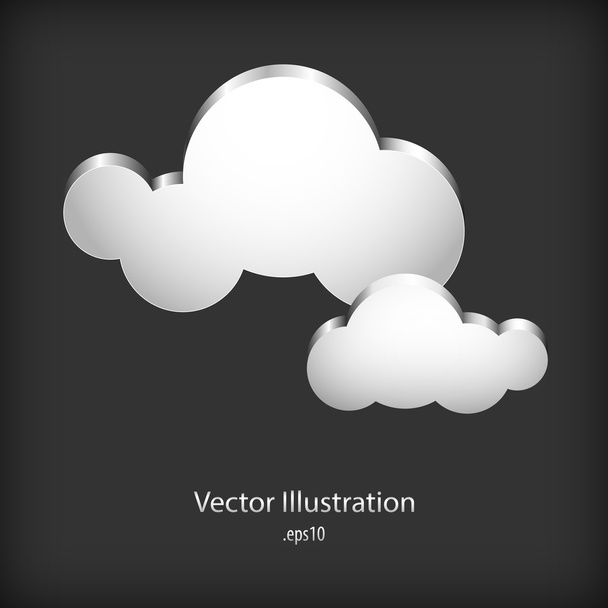 Speech cloud Bubbles. Vector illustration.  - Вектор, зображення