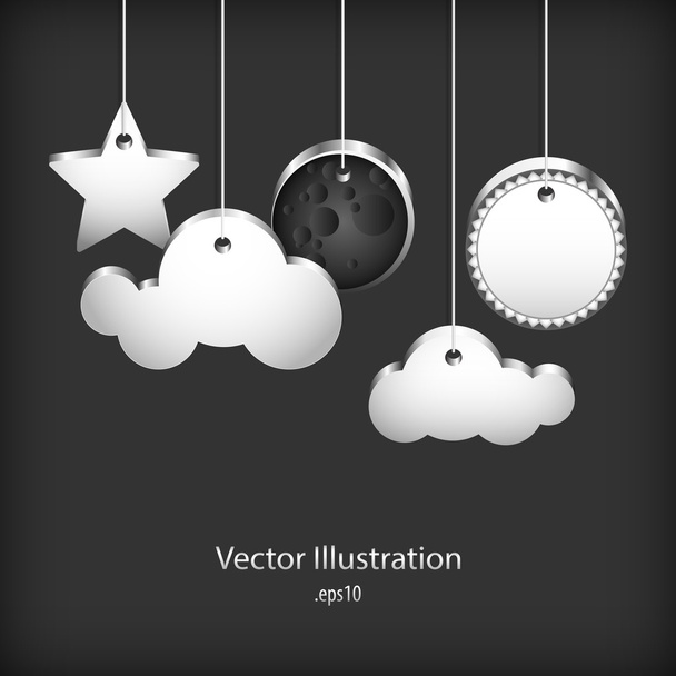 Beszéd buborékok - vektor-illusztráció - Vektor, kép