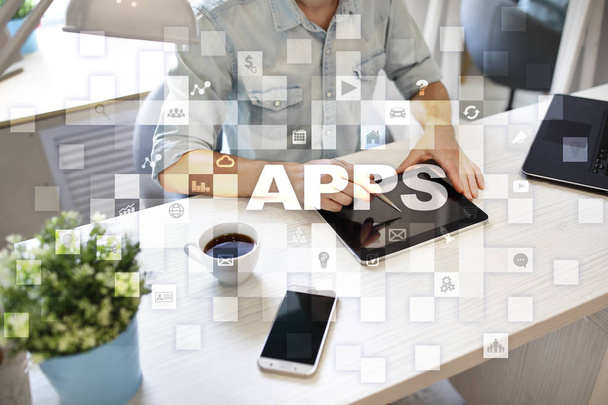 Apps development concept. Business and internet technology concept. - Photo, Image
