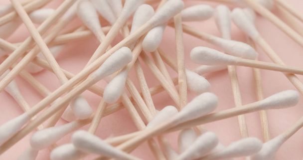 Heap of Cotton swabs close up - Photo, image