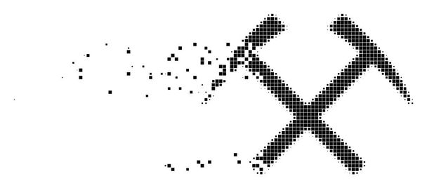 Górnictwo młoty serii ikonę pikseli - Wektor, obraz
