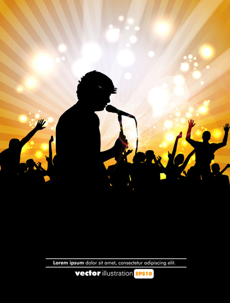 Music event background - Vector, Image