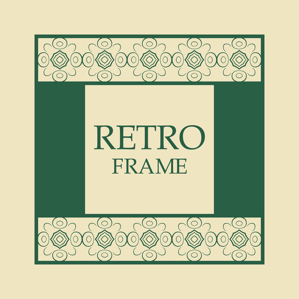 Retro ornamental frame - Вектор,изображение