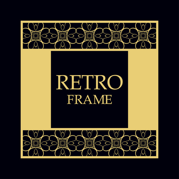 Retro ornamental frame - Διάνυσμα, εικόνα