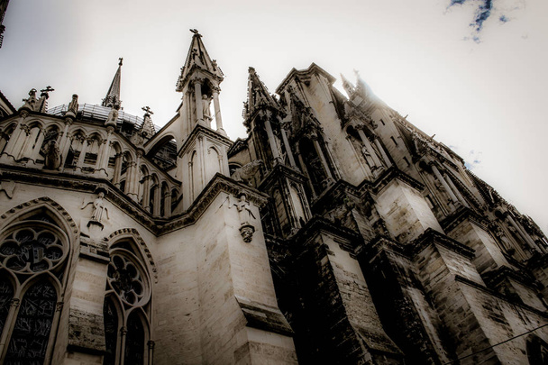 Reims Fransa'daki Notre Dame Katedrali - Fotoğraf, Görsel