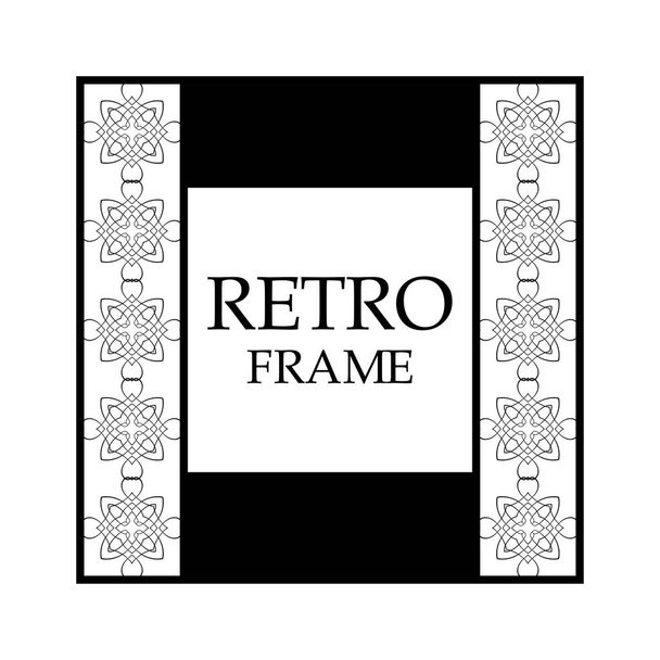 marco ornamental retro
 - Vector, imagen