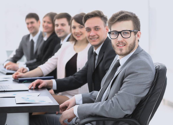 businessman and business team at the workplace - Photo, Image