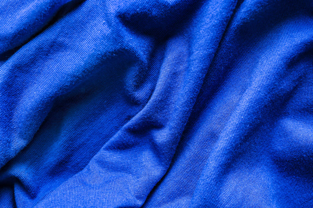 Purple fabric with folds, closeup - Photo, Image