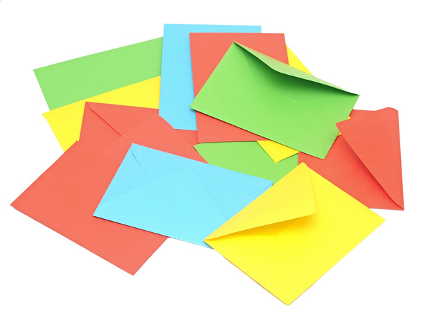 renkli zarflar, iletişim kavramı - Fotoğraf, Görsel