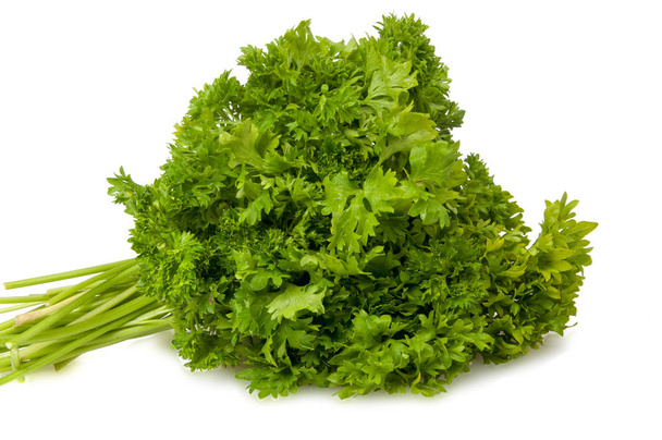 Persil vert frais pour salade isolée sur le blanc
 - Photo, image