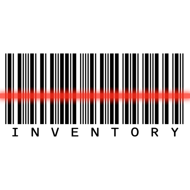barcode, σάρωση για "απόθεμα" - Φωτογραφία, εικόνα