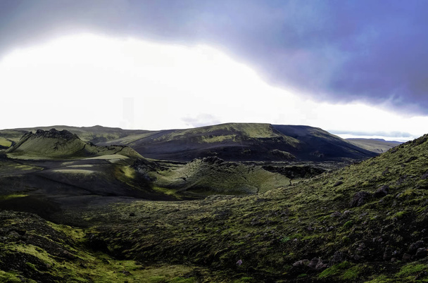 Τοπίο της Lakagigar ηφαιστειακή κοιλάδα στην Ισλανδία - Φωτογραφία, εικόνα