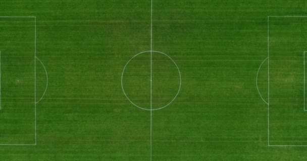 Voetbalstadion in luchtfoto - Video