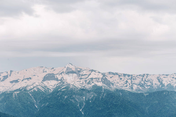 Beautiful landscape, mountains, snow on top tourism travel - Valokuva, kuva
