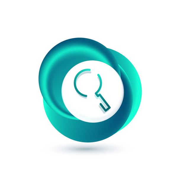 Search magnifyier web button, magnify icon. Modern magnifying glass sign, web site design or mobile app - Vector, Image