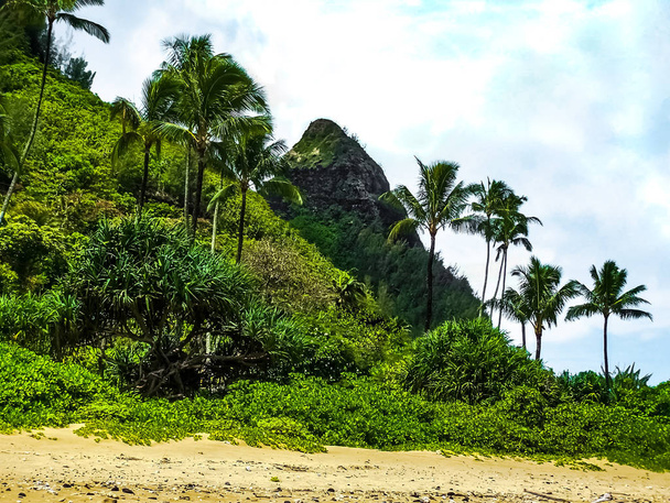 Τροπικό νησί θέα από το νησί του Καουάι, Χαβάη - Φωτογραφία, εικόνα
