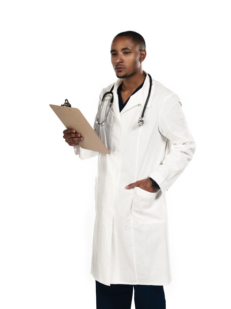 γιατρός που απομονώνονται σε λευκό - Φωτογραφία, εικόνα