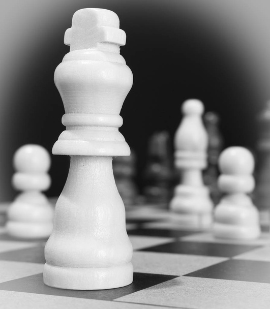 échecs photographiés sur un échiquier - Photo, image