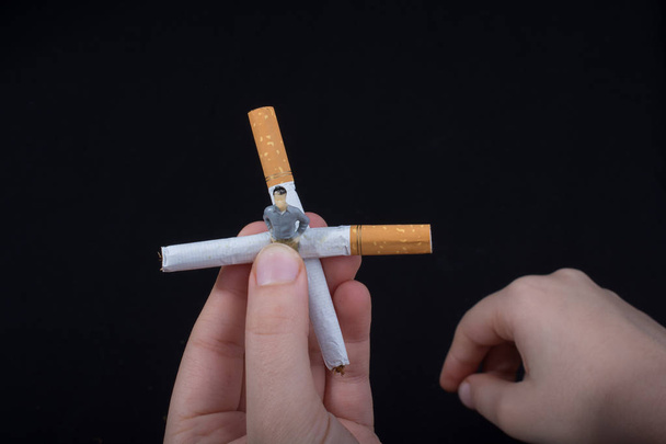 Dünya Tütüne Hayır Günü posteri sigara içilmez diyor. - Fotoğraf, Görsel