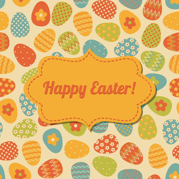 Easter Greeting Card Design - Διάνυσμα, εικόνα