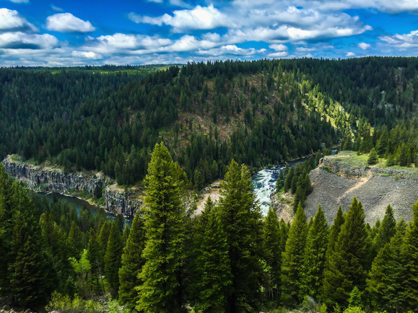 Cascate dell'Alta Mesa sulla Forcella di Enrico del fiume Serpente in Idaho
 - Foto, immagini