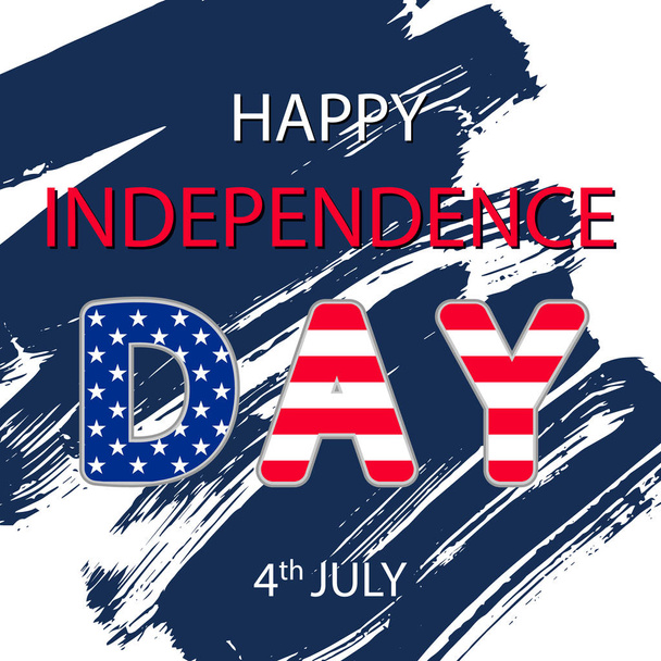  Happy Independence Day, 4 juli - Vector, afbeelding