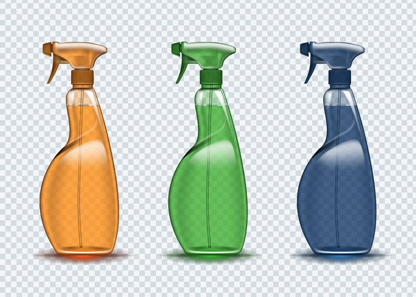 Spray container cleaner on a transparent background - Vecteur, image