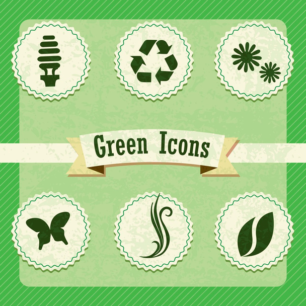 Etiquetas ecológicas
 - Vector, imagen